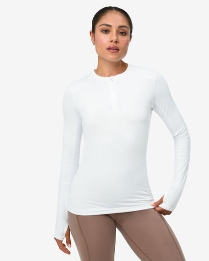 BloqUV Women's Performance Quarter Zip Long Sleeve Crew Shirt