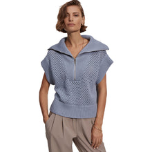 Load image into Gallery viewer, Varley Mila Womens Half Zip Knit Top - Ashley Blue/M
 - 1