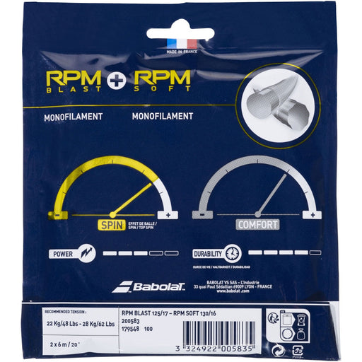 Babolat Hybrid RPM Blast 17g/RPM Soft 16g String