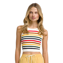 Load image into Gallery viewer, Wilson On The Daily Brami Womens Tennis Top - Sandrift Stripe/M
 - 1