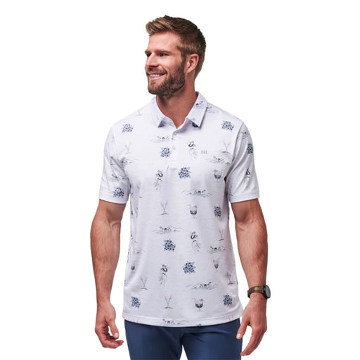 TravisMathew Island Paradise Mens Golf Polo - White/XXL