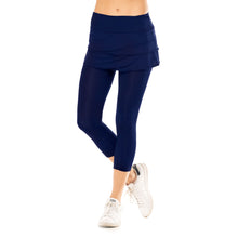 Load image into Gallery viewer, Lucky in Love Scallop Wmn Tennis Skirt with Capri - MIDNIGHT 401/XL
 - 6