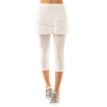 Load image into Gallery viewer, Lucky in Love Scallop Wmn Tennis Skirt with Capri - WHITE 110/L
 - 3