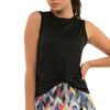 Lucky in Love Twist Front Womens Tennis Tank Top