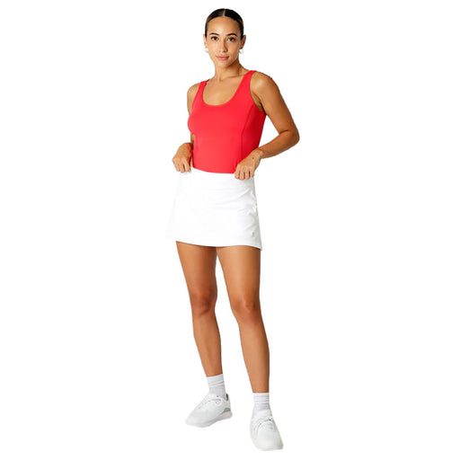 Sofibella UV Colors 14in Panel Womens Tennis Skirt - White/2X