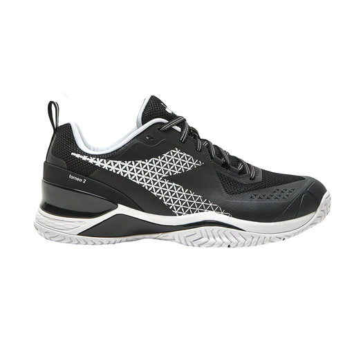 Diadora Blushield Torneo 2 AG Mens Tennis Shoes - Black/White/D Medium/13.0