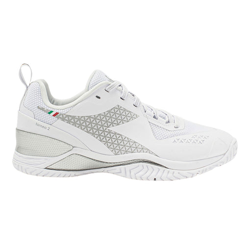 Diadora Blushield Torneo 2 AG Womens Tennis Shoes - White/White/B Medium/11.0