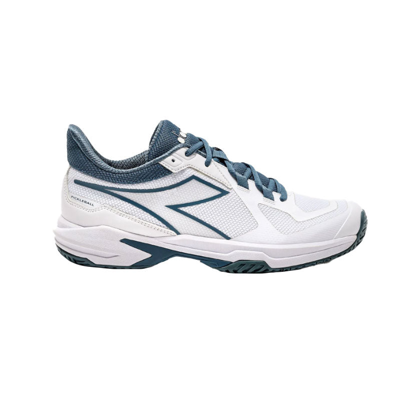 Diadora Trofeo 2 All Ground Mens Pickleball Shoes - White/Lgn Blue/D Medium/13.0