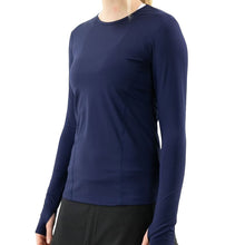 Load image into Gallery viewer, FILA UV Blocker Womens Long Sleeve Tennis Shirt - NAVY 412/XXL
 - 3