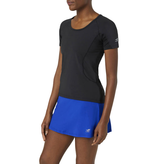 FILA Pickleball Solid Womens Short Sleeve Shirt