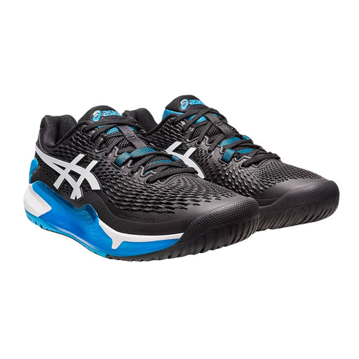 Asics GEL Resolution 9 Mens Tennis Shoes - Black/White/D Medium/15.0