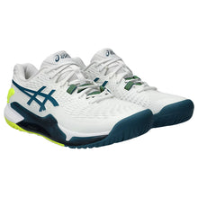 Load image into Gallery viewer, Asics GEL Resolution 9 Mens Tennis Shoes - White/Res Teal/2E WIDE/12.0
 - 28