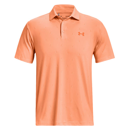 Under Armour Playoff 3.0 Printed Mens Golf Polo - ORANGE 906/XL