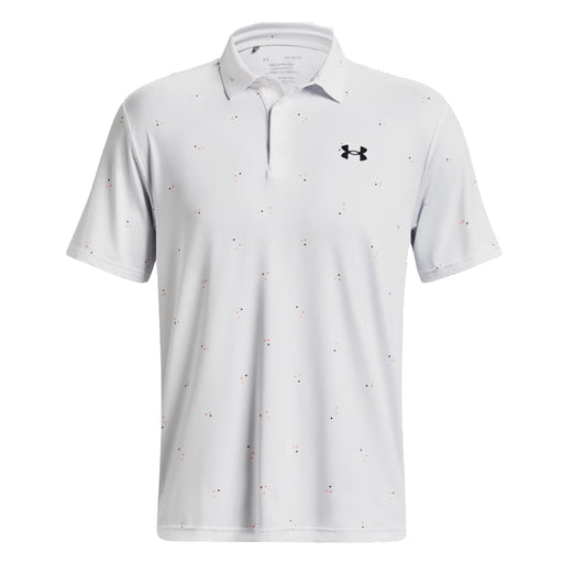 Under Armour Playoff 3.0 Printed Mens Golf Polo - WHITE 101/XXL