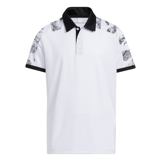 Adidas Printed Colorblock Boys Golf Polo