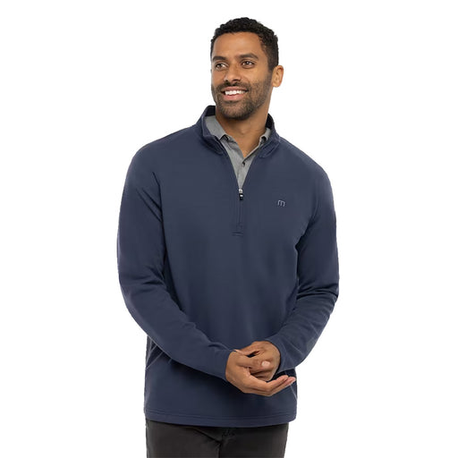 Travis Mathew Upgraded Mens Quarter Zip Pullover - Navy 4nav/XXL