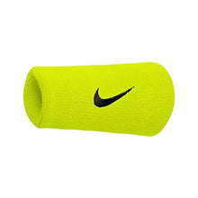 Load image into Gallery viewer, Nike Swoosh Double Wide Wristband 2-pack - At.green/Black
 - 1