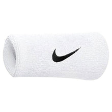Load image into Gallery viewer, Nike Swoosh Double Wide Wristband 2-pack - White/Black
 - 3