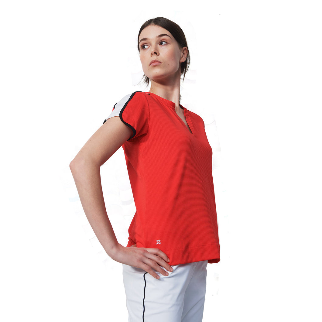 Daily Sports Clichy Womens Cap Sleeve Polo - MANDARINE 452/XL