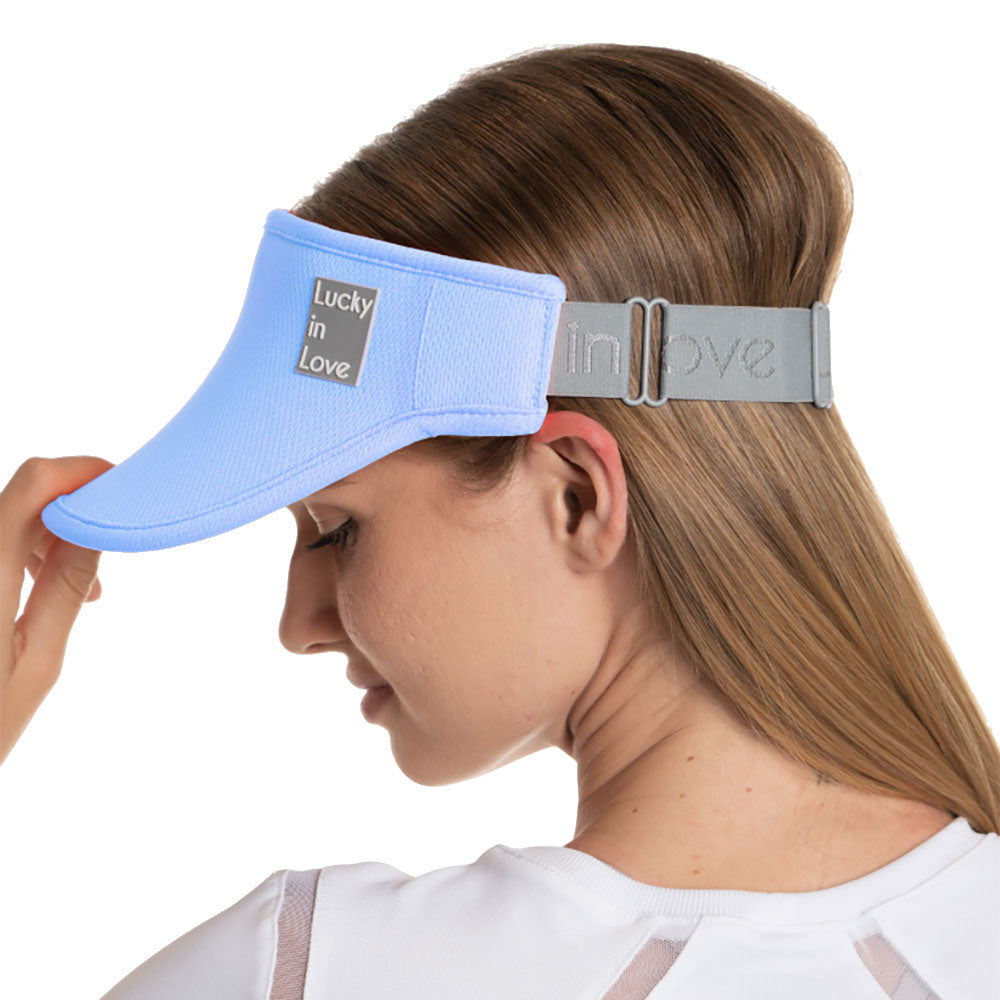Lucky In Love Lucky Logo Womens Visor - Baby Lavender/One Size