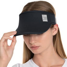 Load image into Gallery viewer, Lucky In Love Lucky Logo Womens Visor - BLACK 001/One Size
 - 1