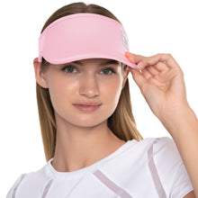 Load image into Gallery viewer, Lucky In Love Lucky Logo Womens Visor - PINK SAND 685/One Size
 - 3