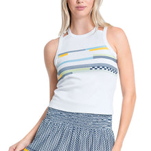 Load image into Gallery viewer, Lucky In Love Finish Line Womens Tennis Tank - WHITE 110/L
 - 1