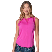 Load image into Gallery viewer, Lucky In Love Chill Out Womens Tennis Tank - Mulberry/XL
 - 5