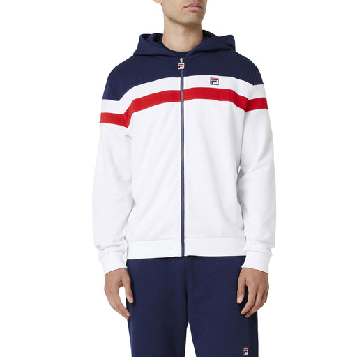 FILA Arlo Mens Hoodie - WHITE 100/XXL