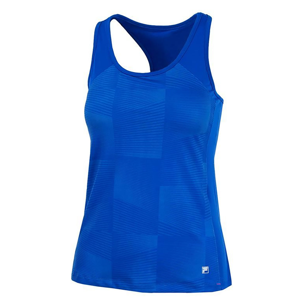 FILA Core Print Racerback Womens Tennis Tank - TEAM ROYAL 482/XL