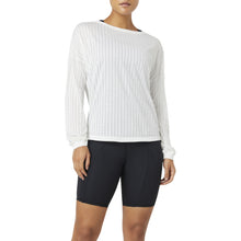 Load image into Gallery viewer, FILA Fi-Lux Mesh Long Sleeve Womens Top - WHITE 100/4X
 - 3