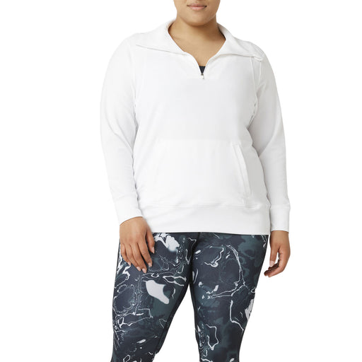 FILA Fi-Lux Half-Zip Plus Womens Pullover - WHITE 100/4X