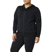 Load image into Gallery viewer, FILA FI-Lux Slim Fit Full-Zip Womens Hoodie - BLACK 001/5X
 - 1