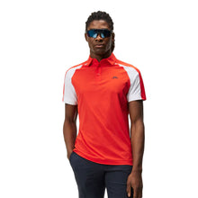 Load image into Gallery viewer, J. Lindeberg Nial Regular Fit Mens Golf Polo - FIERY RED G135/XL
 - 1