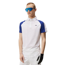 Load image into Gallery viewer, J. Lindeberg Nial Regular Fit Mens Golf Polo - WHITE 0000/XL
 - 3