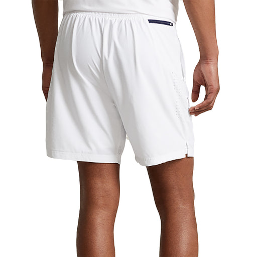 RLX Polo Golf 4-Way 7 Inch White Mens Tennis Short