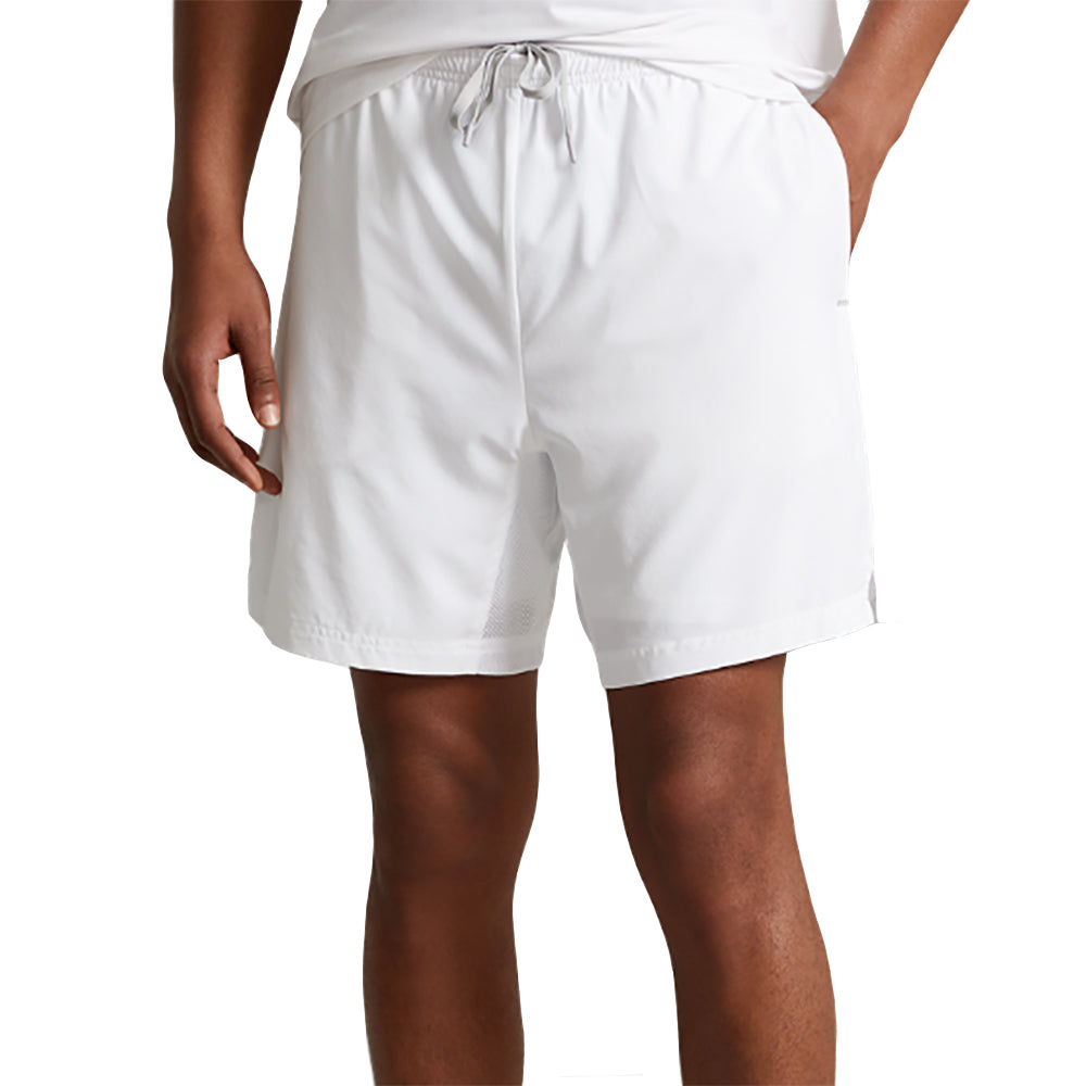 RLX Polo Golf 4-Way 7 Inch White M Tennis Short 1 - White/XL