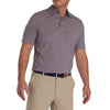 FootJoy Multi Stripe Sea Glass Coral Mens Golf Polo