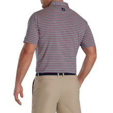 Load image into Gallery viewer, FootJoy Multi Stripe Sea Glass CoralMens Golf Polo
 - 2