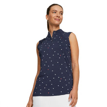 Load image into Gallery viewer, Puma Volition Stars Womens Sleeveless Golf Polo - NAVY BLAZER 02/XL
 - 3