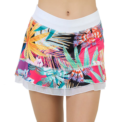 Sofibella UV Colors Doubles 13 Womens Tennis Skirt - Wild Blooms/XL
