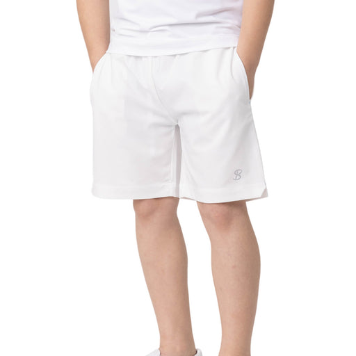 SB Sport Boys Tennis Shorts - White/L