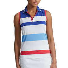Load image into Gallery viewer, RLX Polo Golf Lw airflow SL Womens Golf Polo - White/Blue/Red/L
 - 1