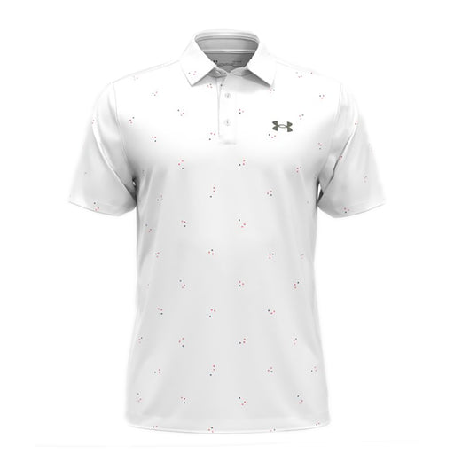 Under Armour Playoff 3.0 Print Mens Golf Polo - WHITE 108/XXL