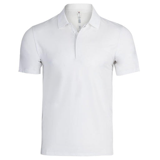 FILA Essentials Mens Tennis Polo - WHITE 100/XXL