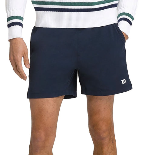 Wilson Volley 6 Inch Classic Ny Mens Tennis Shorts - Classic Navy/XXL