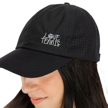 Load image into Gallery viewer, Vimhue Love Tennis Womens Tennis Hat - Black/One Size
 - 1