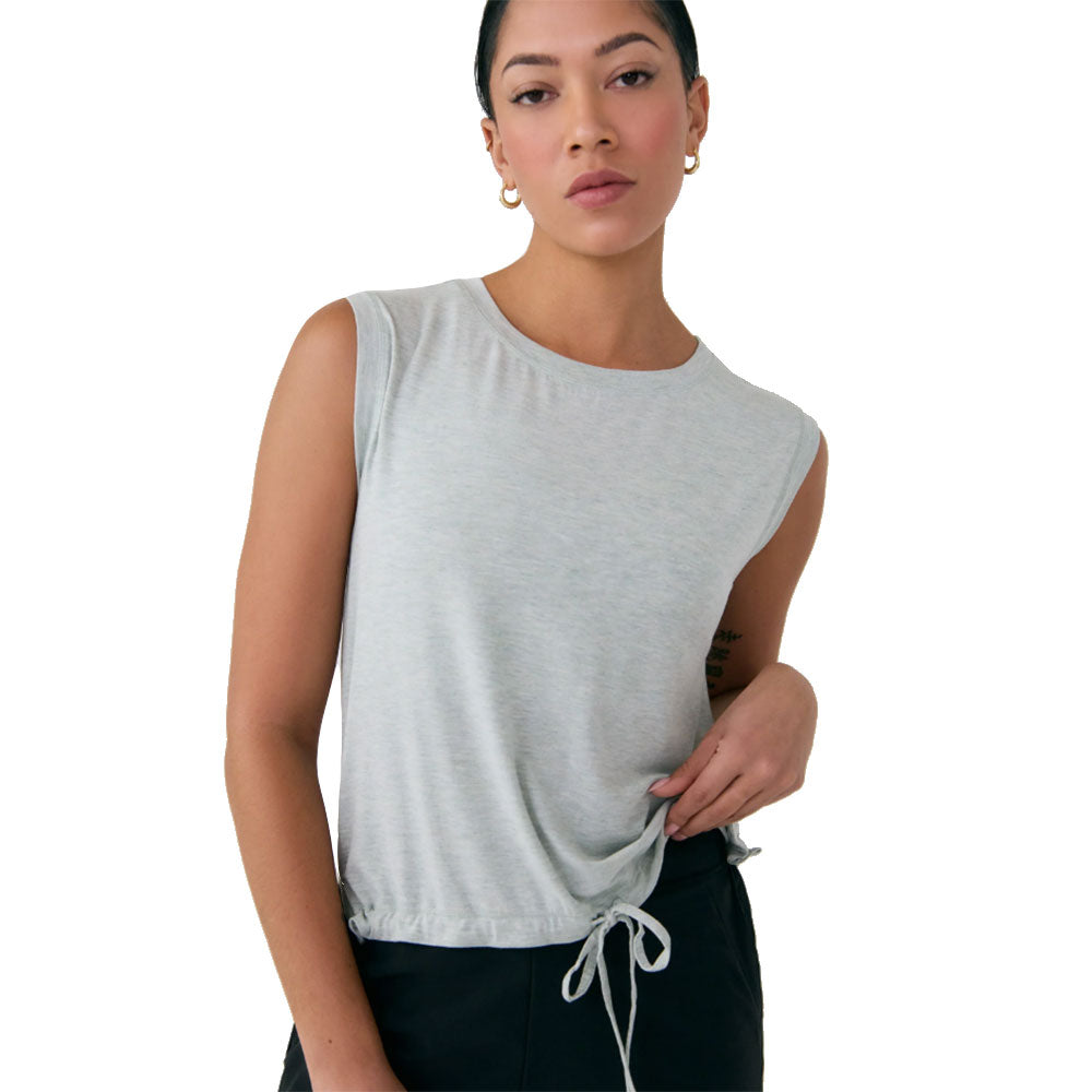 Lole Elisia Short Sleeve Womens Shirt - Sage Stone Hthr/L