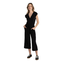 Load image into Gallery viewer, Lole Effortless Wrap Womens Jumpsuit - Black Beauty/M
 - 1