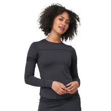 Load image into Gallery viewer, Lija Elite Pacer Long Sleeve Womens Tennis Shirt - Black/L
 - 1